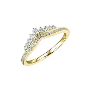 9ct Yellow Gold 0.30ct Half Eternity Ring